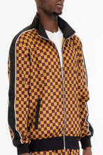 Load image into Gallery viewer, WEIV Men&#39;s Full Zip Checkered Jacket