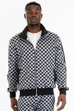 Load image into Gallery viewer, WEIV Men&#39;s Full Zip Checkered Jacket