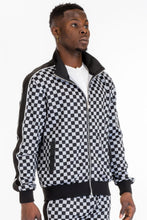 Load image into Gallery viewer, WEIV Men&#39;s Full Zip Checkered Jacket