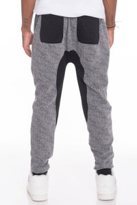 WEIV Men's Casual Marbled Sweat Pant Jogger