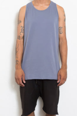 WEIV Hi Lo Plain Tank Top