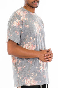 WEIV Heathered Floral Tshirt