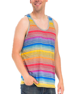 WEIV Pastel Striped Tank Top