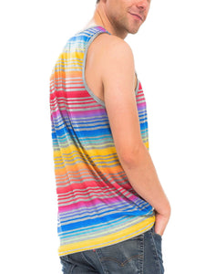 WEIV Pastel Striped Tank Top