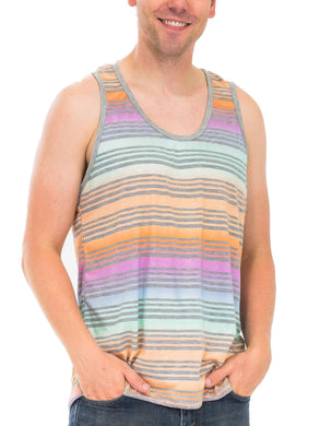 WEIV Pastel Striped Tank Top