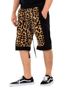 WEIV Cheetah Contrast Shorts