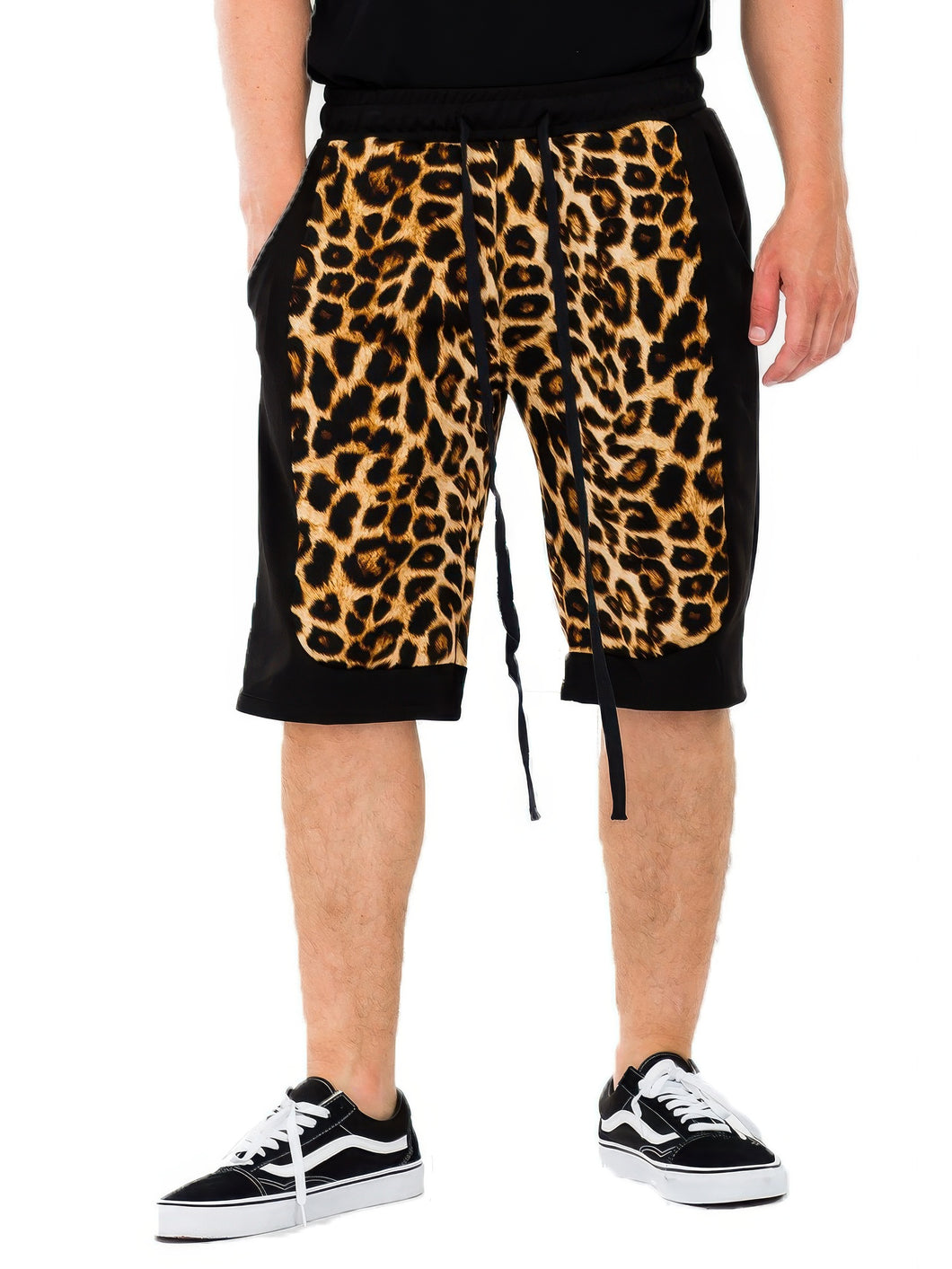 WEIV Cheetah Contrast Shorts