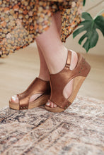 Load image into Gallery viewer, Corkys Walk This Way Wedge Sandals in Antique Bronze