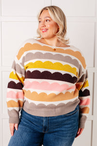 ONE ELEVEN NORTH Wave After Wave Striped Sweater