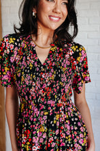Load image into Gallery viewer, POLAGRAM Wildflower and Barley V-Neck Button Up Dress