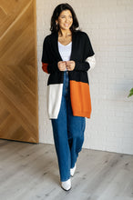 Load image into Gallery viewer, ONE ELEVEN NORTH Writer&#39;s Block Color Block Open Front Cardigan