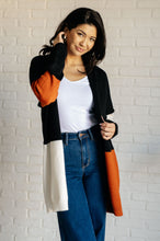 Load image into Gallery viewer, ONE ELEVEN NORTH Writer&#39;s Block Color Block Open Front Cardigan