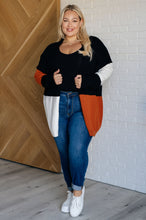 Load image into Gallery viewer, ONE ELEVEN NORTH Writer&#39;s Block Color Block Open Front Cardigan