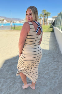 ONE ELEVEN NORTH You Get Me Sleeveless Maxi In Khaki