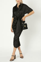 Load image into Gallery viewer, Nuvi Apparel Satin wrap dress