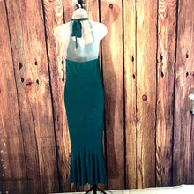 Load image into Gallery viewer, Elegant Green Halter Dress, Small, 4F-110D051