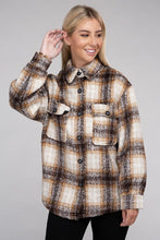 Load image into Gallery viewer, Ambiance Apparel Cozy Plaid Flannel Shacket