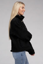 Load image into Gallery viewer, Ambiance Apparel Cozy Sherpa Button-Front Jacket