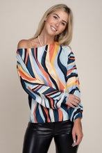 Load image into Gallery viewer, Nuvi Apparel Boat Neck Bishop Sleeve Blouse