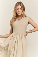 Load image into Gallery viewer, ADORA V-Neck Cap Sleeve Dress
