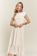 Load image into Gallery viewer, ADORA Smocked Floral Ruffled Hem Cami Dress