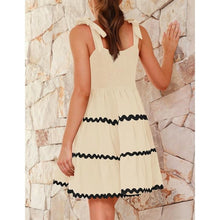 Load image into Gallery viewer, Summer Swing Mini Dress Apricot, Medium, 7B-194D008