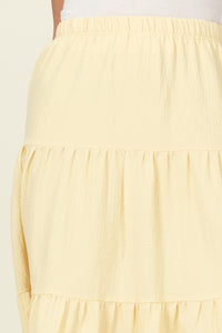 HYFVE CALL IT A DAY TIERED MIDI SKIRT