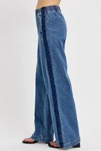 Load image into Gallery viewer, RISEN Full Size Elastic Waist Wide Leg Jeans Plus Size