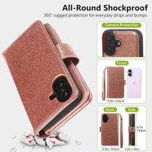 Load image into Gallery viewer, IPhone 17 Wallet Case Detachable With RFID Blocking Card Holder, 20F184PH006