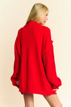 Load image into Gallery viewer, Davi &amp; Dani Button Up Dropped Shoulder Cardigan with Pockets