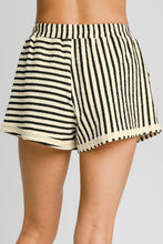 Load image into Gallery viewer, Umgee Elastic Waist Striped Shorts with Pockets