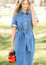 Load image into Gallery viewer, Ada Denim Midi Dress