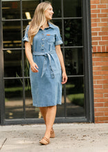 Load image into Gallery viewer, Ada Denim Midi Dress
