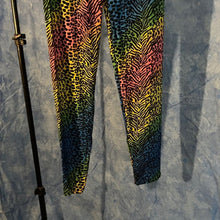 Load image into Gallery viewer, Rainbow Animal Print Leggings, Size 8-14, 15J-L026