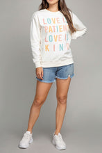 Load image into Gallery viewer, Lotus Fashion Collection Love Is Patient Love Is Kind Sweatshirts