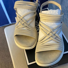 Load image into Gallery viewer, Women's Cream Strappy Sandals, SIZE 8, 10A-135S006