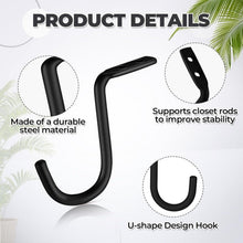 Load image into Gallery viewer, 4 Pcs Closet Rod Center Supports, 19I-181H008