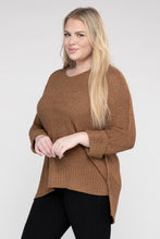 Load image into Gallery viewer, eesome Plus Size Crew Neck Knit Sweater