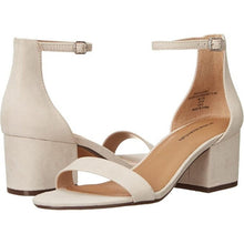 Load image into Gallery viewer, Amazon Essentials Women's Two Strap Heeled Sandal, Ivory, 10.5, 12A-175S001