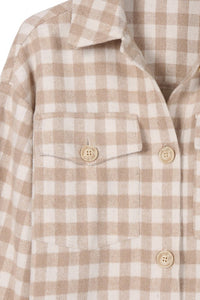 Lilou Check pattern long shacket