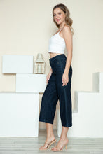 Load image into Gallery viewer, Judy Blue Full Size Side Seam Braid Detail Crop Wide Leg Jeans