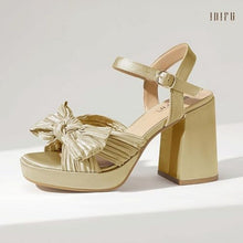 Load image into Gallery viewer, Platform Chunky Block High Bow Heels, SIZE 7, 11C-176S002