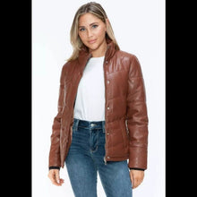 Load image into Gallery viewer, Snobbish Pocketed Zip Up Turtleneck Puffer Jacket, Medium, CL-T057