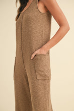 Load image into Gallery viewer, MABLE Sleeveless Knit Crop Jumpsuit with Pockets