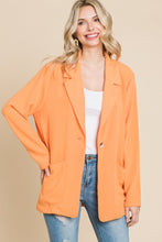 Load image into Gallery viewer, Culture Code One Button Long Sleeve Blazer with Pockets