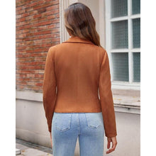 Load image into Gallery viewer, DIASHINY Faux Leather Crop Short Coat, M, 3M-130T004