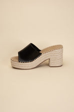 Load image into Gallery viewer, LOCK-1 ESPADRILLE MULE HEELS