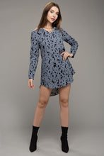 Load image into Gallery viewer, Nuvi Apparel Leopard Animal Print V neck Dress