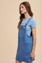 Load image into Gallery viewer, Annie Wear Wide Strap Denim Overall Dress with Pockets