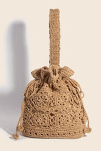 Load image into Gallery viewer, Intricate Braided Single Strap Drawstring Bag